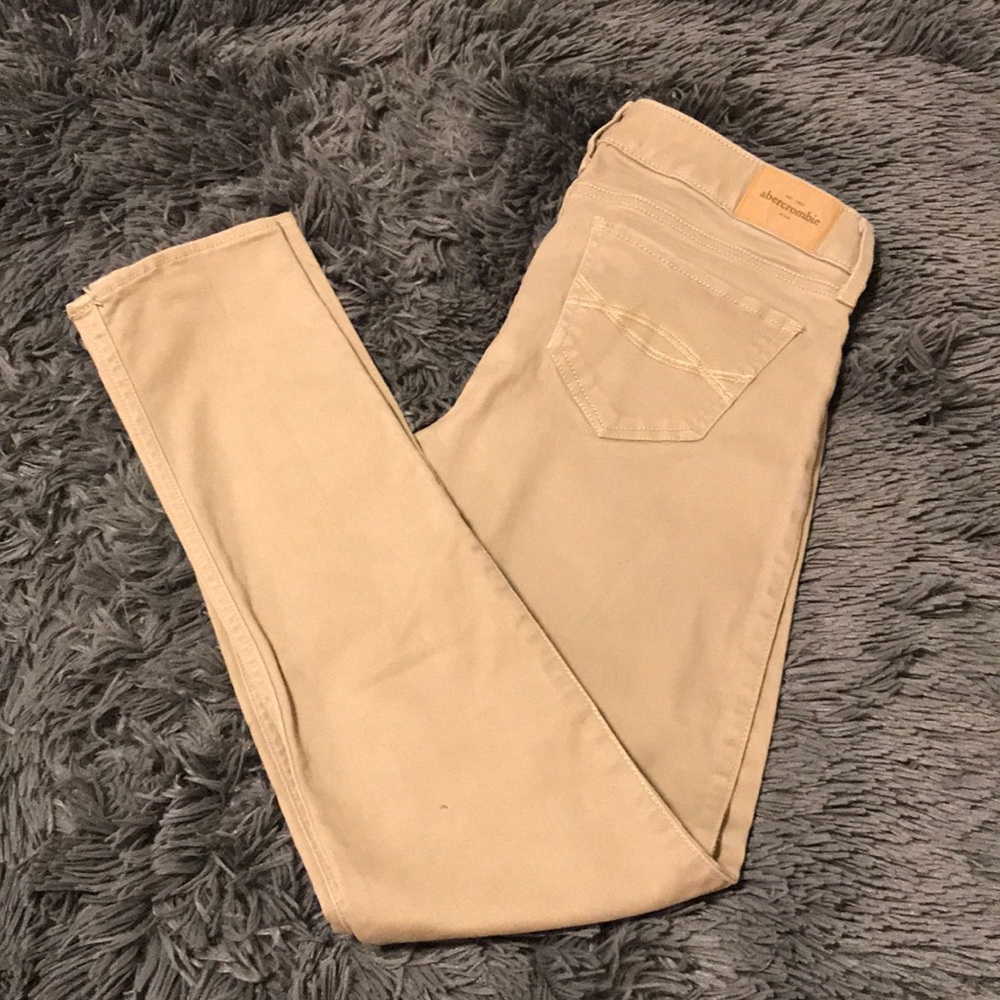 Abercrombie kids girls khaki skinny jeans 👖